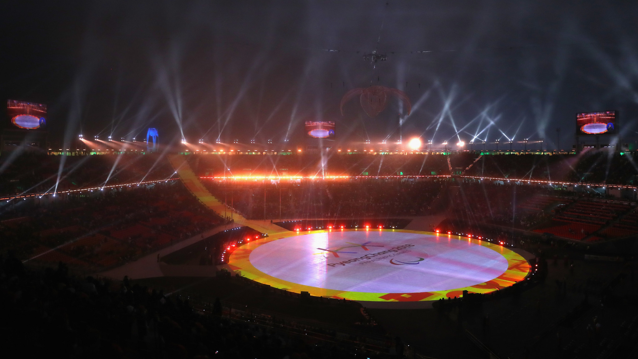 The Pyeongchang Olympic Stadium held a colourful Opening Ceremony for the Paralympic Games ©Getty Images