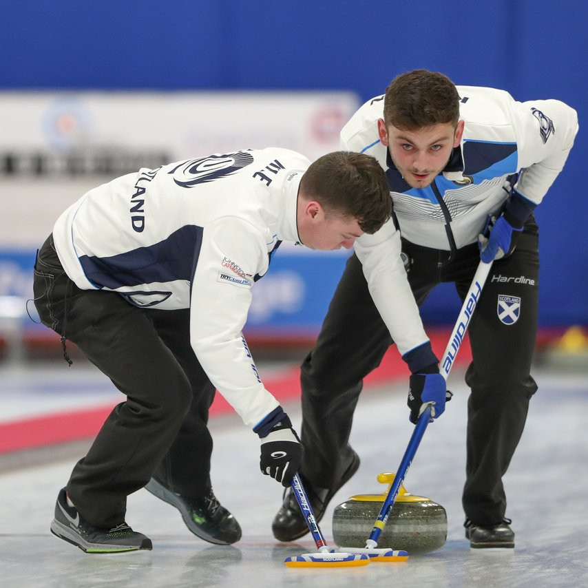Scotland's men reached tomorrow's final at the World Junior Curling Championships in Aberdeen ©Twitter