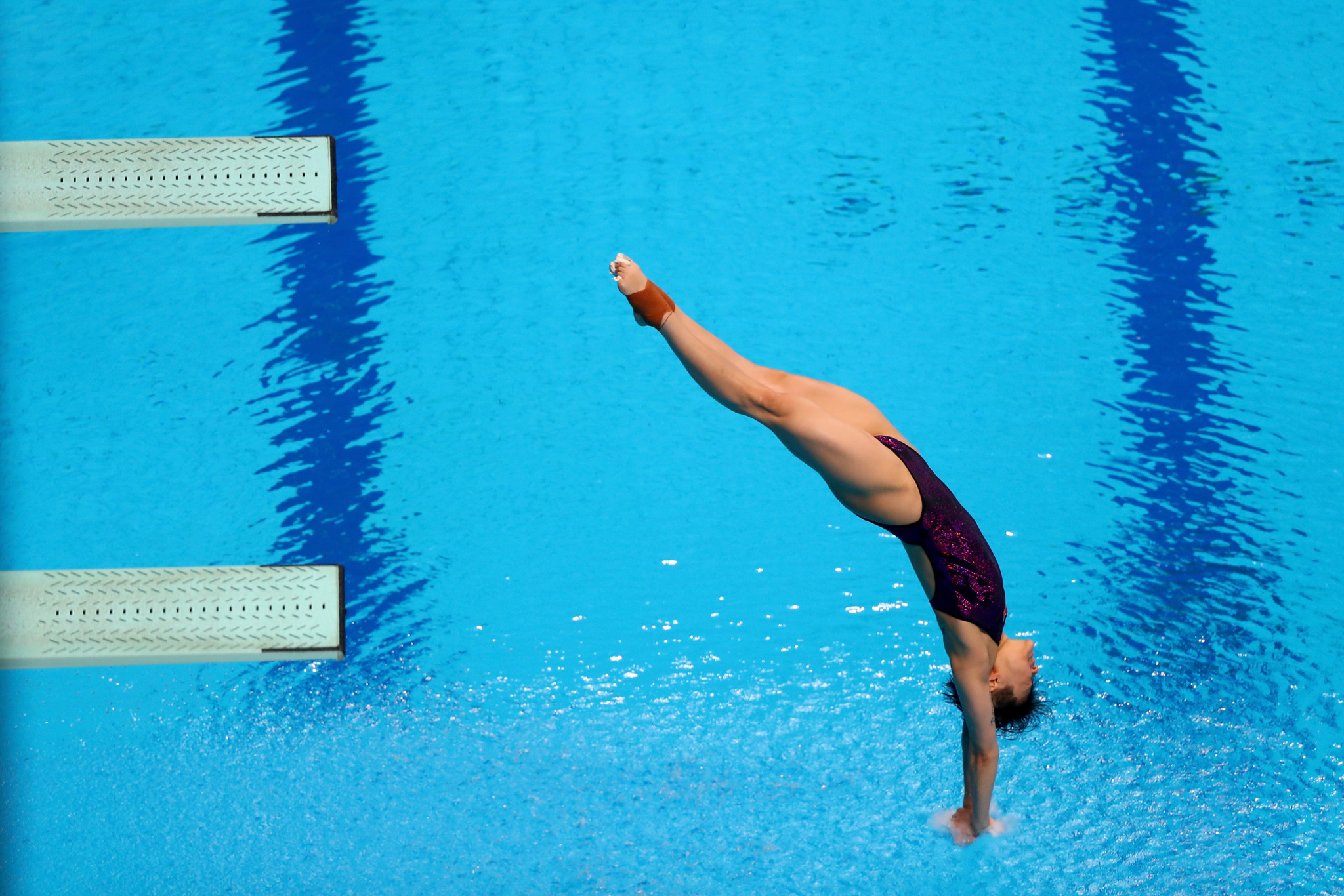 China's Shi Tingmao won the women's 3m springboard title today ©Getty Images