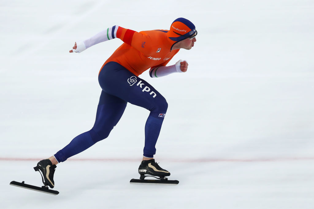 Dutch speed skating legend Sven Kramer, seeking his 10th successive win at the ISU Allround Speed Skating Championships in Amsterdam, faces an uphill task as he is only third at the halfway point ©ISU