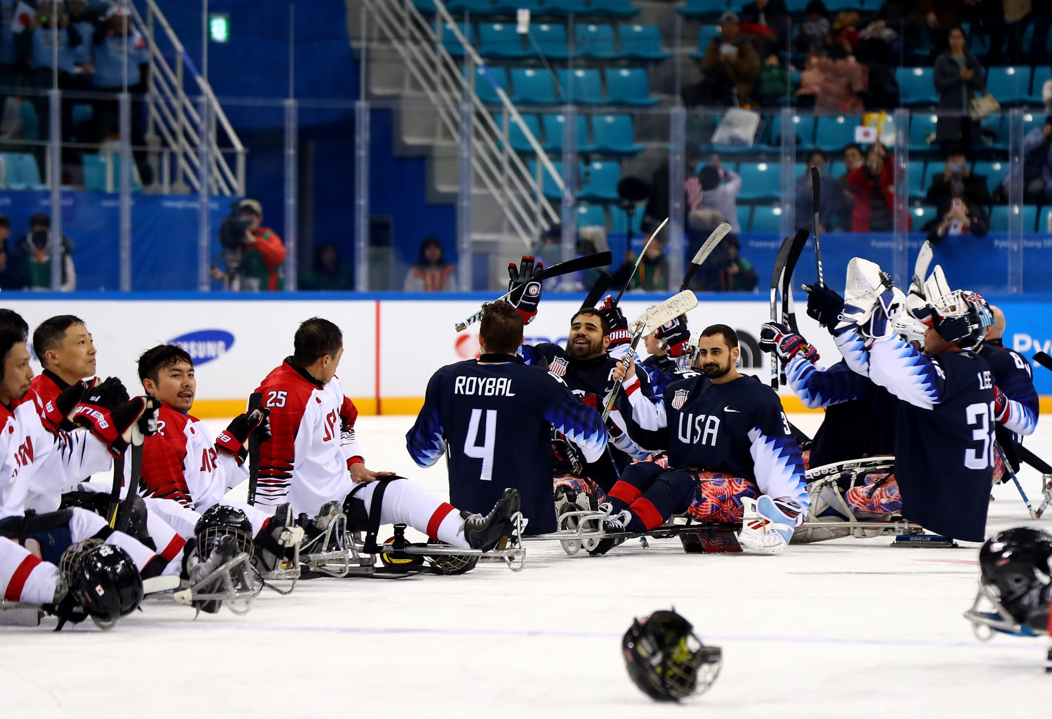 Defending champions the United States thrashed Japan 10-0 in Group B of the ice hockey tournament ©Getty Images