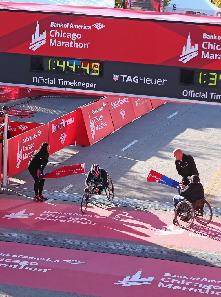 The United States' Tatyana McFadden will be looking to defend her Chicago Marathon crown next month