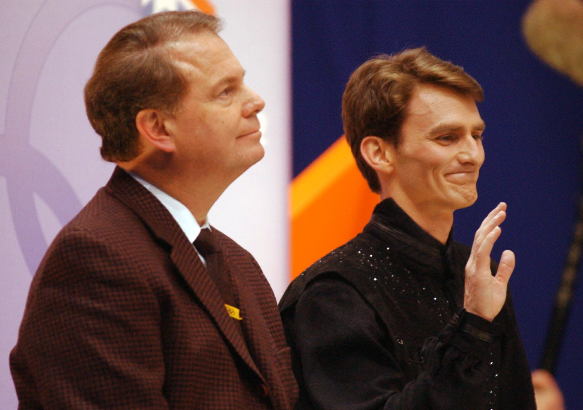 Todd Eldredge, right, also worked with Richard Callaghan, including at the 2002 Winter Olympics in Salt Lake City ©Getty Images