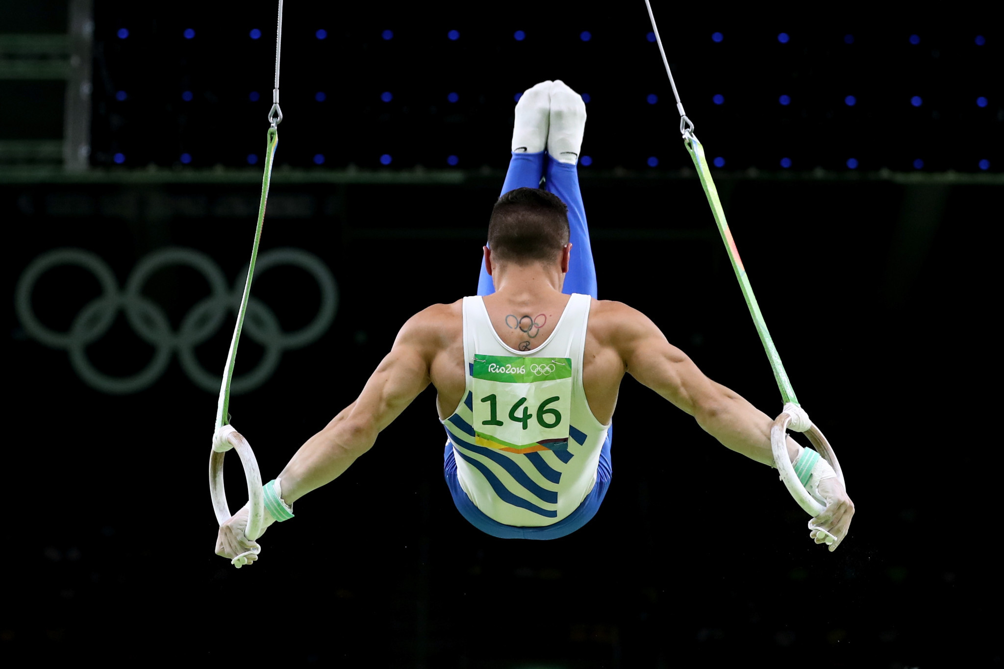 Only men compete on the rings in artistic gymnastics events ©Getty Images