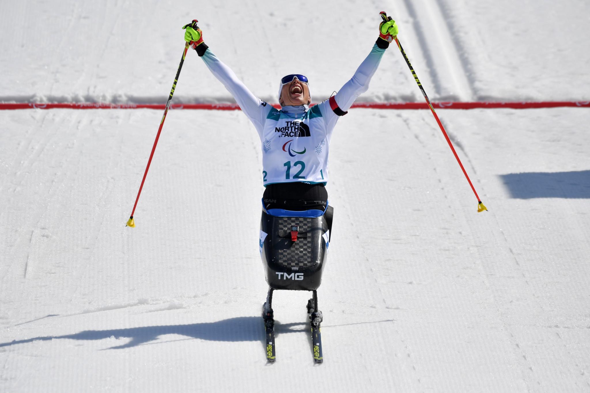 Germany’s Andrea Eskau secured her 10th Paralympic title across both winter and summer sports by winning the women's 10km sitting biathlon competition ©Getty Images