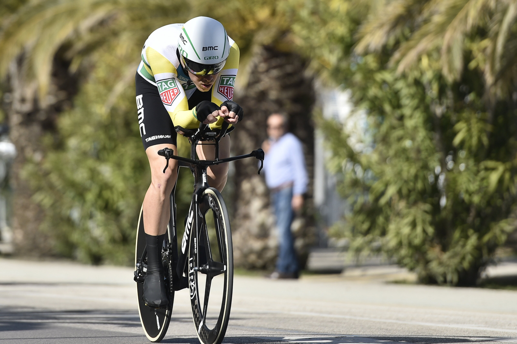 Australia's Rohan Dennis won the individual time trial by three seconds ©LaPresse