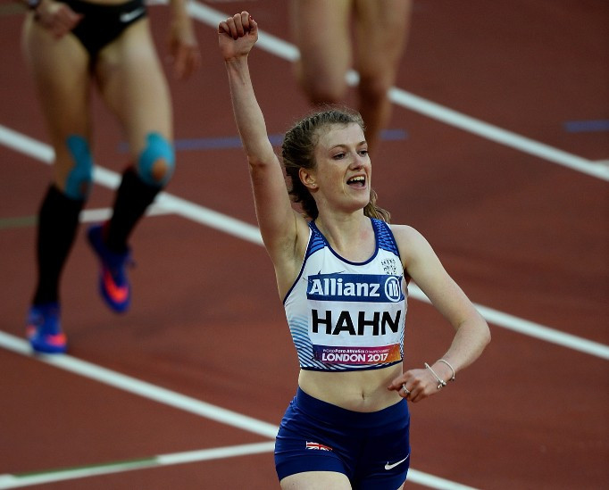 Sophie Hahn, pictured at last year's World Championships in London, was a winner today ©Getty Images