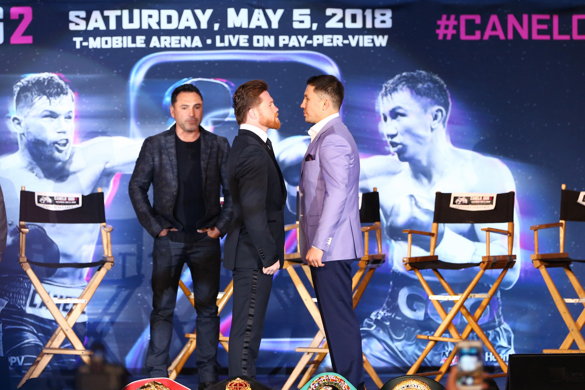 Gennady Golovkin, right, has described the positive test by Saul 