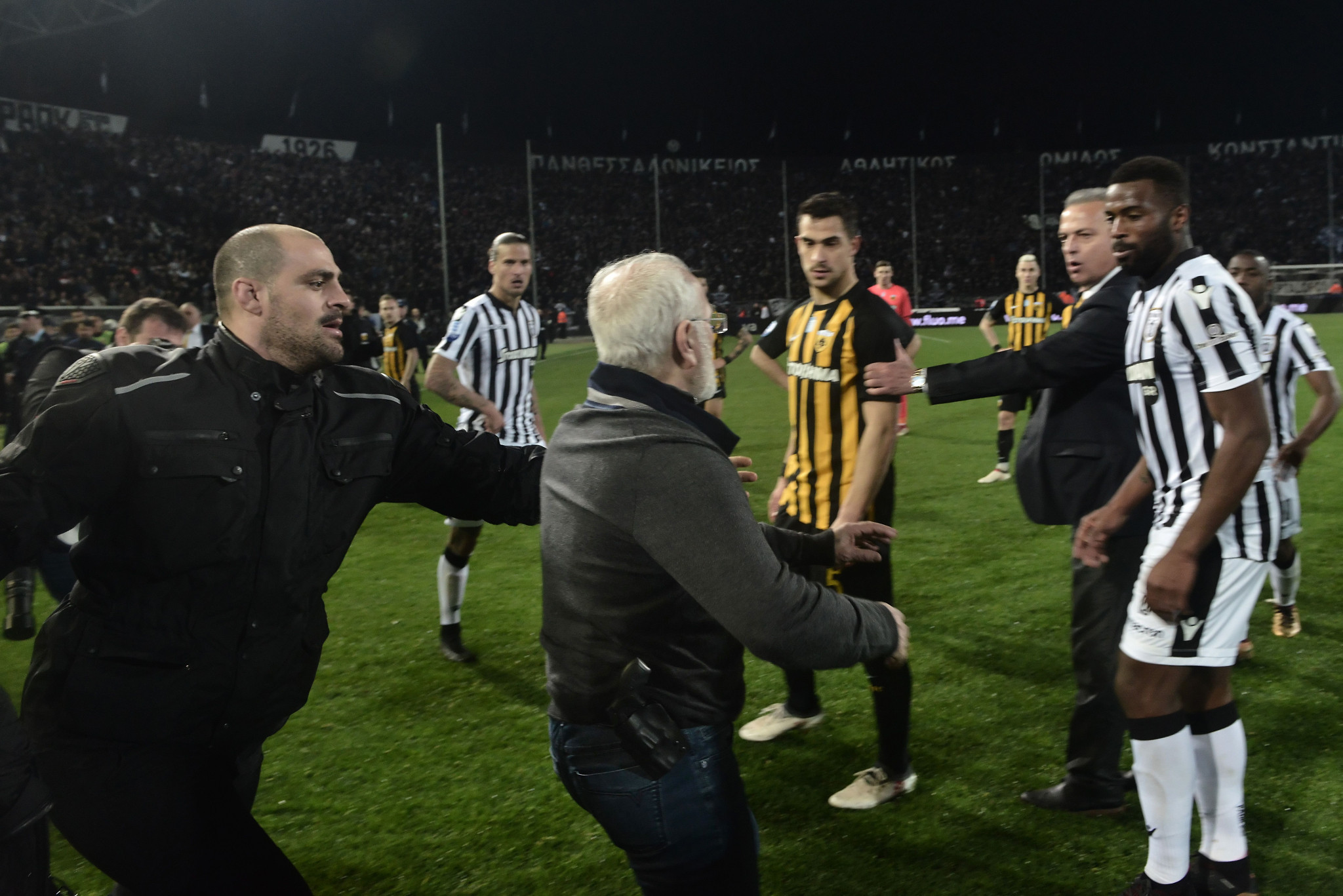 FIFA hold emergency talks in Greece after PAOK owner storms pitch armed with handgun