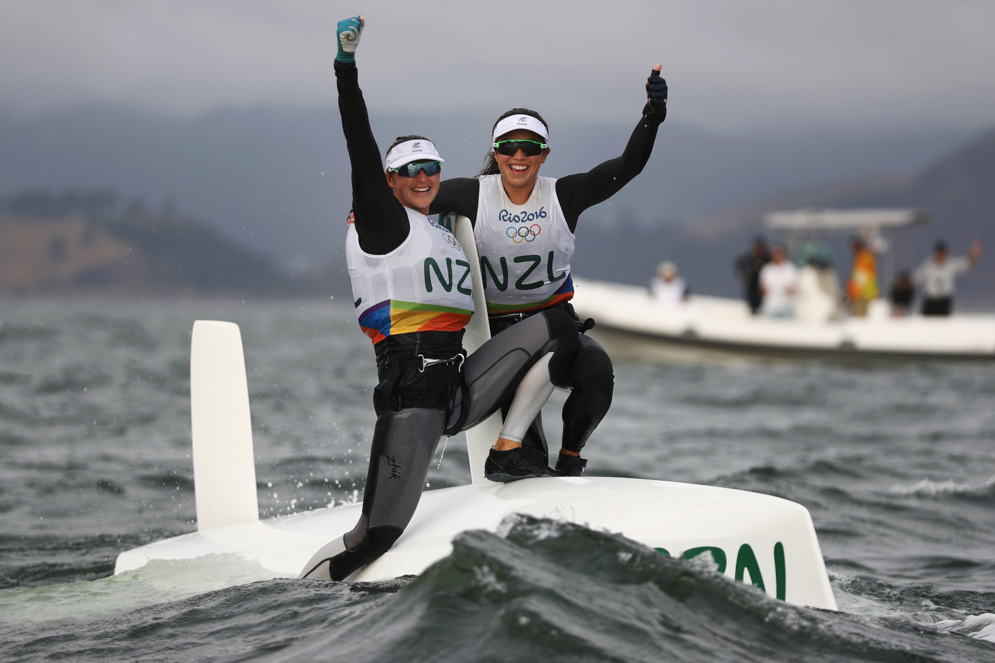 Olympic silver medallists Alex Maloney and Molly Meech are expected to be among the New Zealand team at the 49er, 49erFX and Nacra 17 World Championships in Auckland next year ©Getty Images