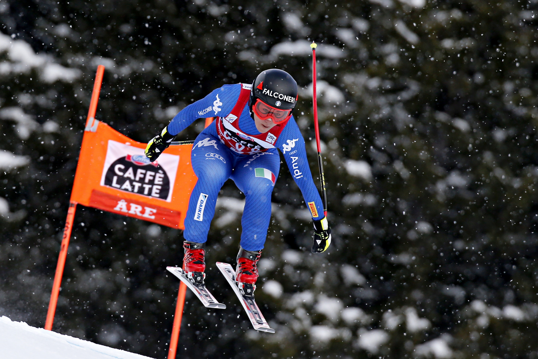 Italy's Sofia Goggia did enough to seal the overall downhill crown after finishing second in the women's race ©Getty Images