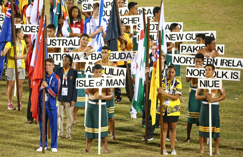 Young Flagbearers from across the Commonwealth participated in the Opening Ceremony ©Getty Images