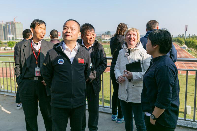 FISU delegation inspect preparations for 2019 University World Cup Football tournament in Jinjiang