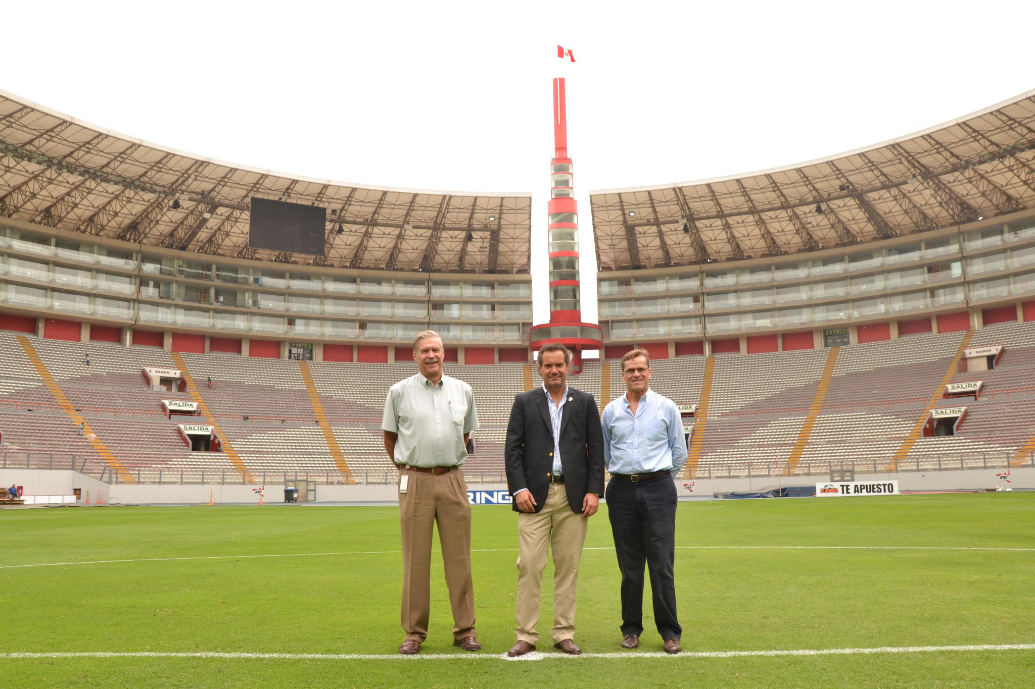Peru's national stadium was also visited ©Lima 2019