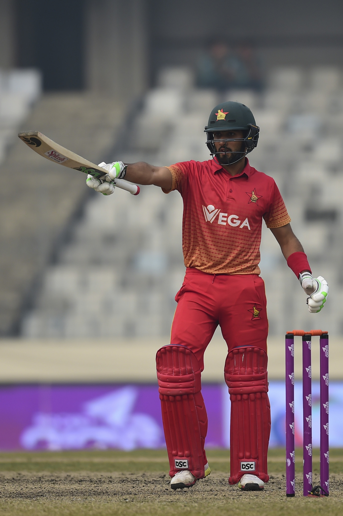 Sikander Raza top-scored for Zimbabwe with 69 as they beat Ireland in the Cricket World Cup qualifier ©Getty Images