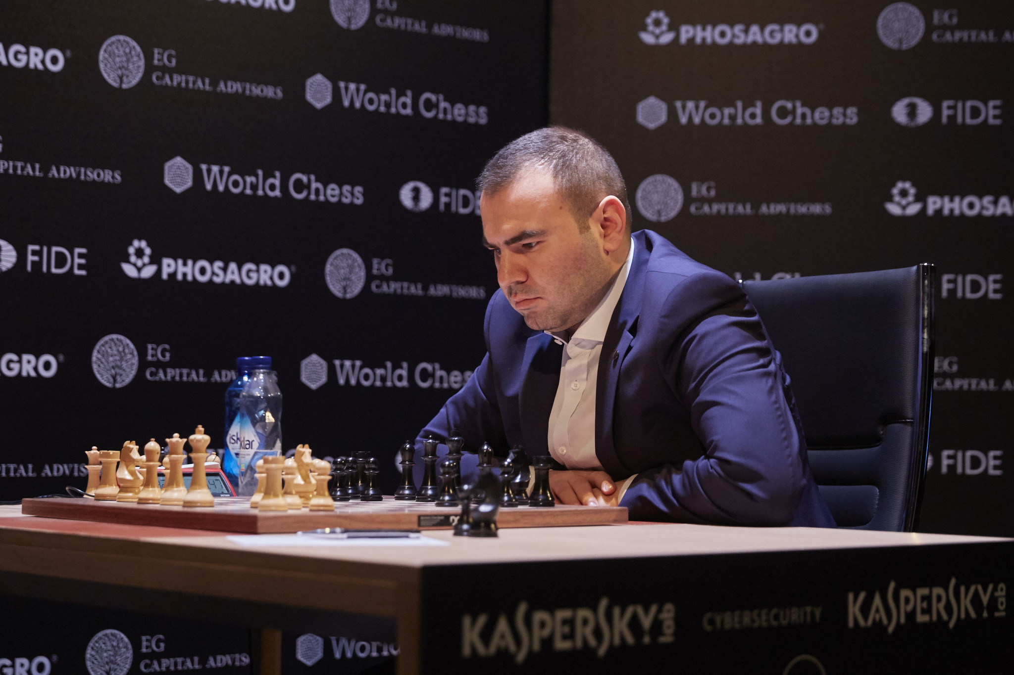 Shakhriyar Mamedyarov of Azerbaijan has moved up to joint leadership of the FIDE Candidates Tournament as it approaches the halfway point in Berlin ©Getty Images