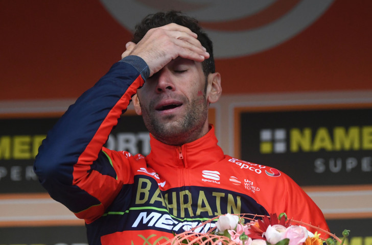The emotion shows as Vincenzo Nibali takes in becoming the first home rider in 12 years to win the Milan-San Remo ©Getty Images