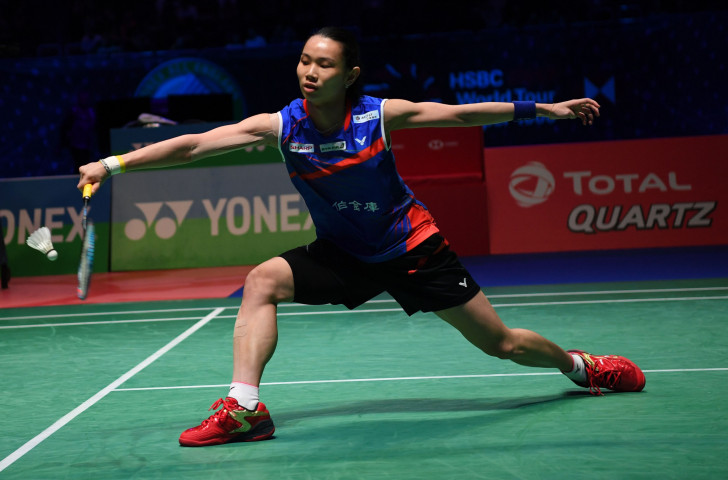 Taiwan's Tai Tzu-ying returns against China's Chen Yufei during her win in the women's singles semi-final match at the All England Open ©Getty Images