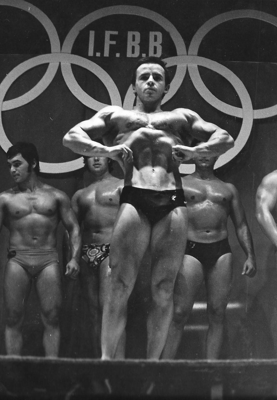 IFBB President Santonja pictured in the1970s during his time as an actively competing bodybuilder ©IFBB