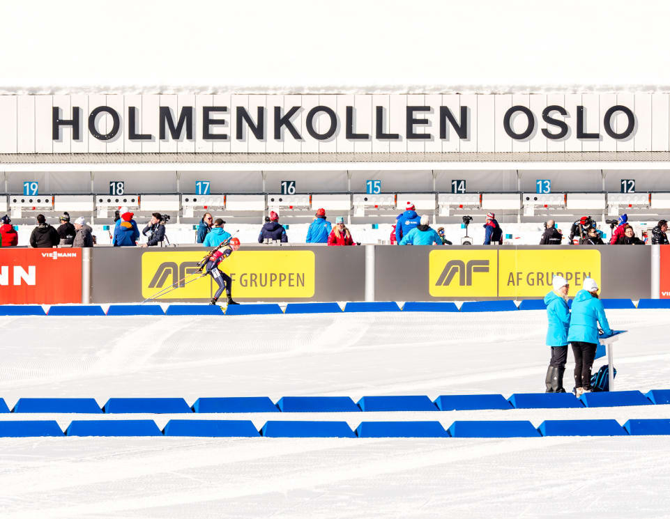 Holmenkollen, in Oslo, has been a happy hunting ground over the years for Darya Domracheva from Belarus, who earned her fourth IBU World Cup victory there today ©IBU