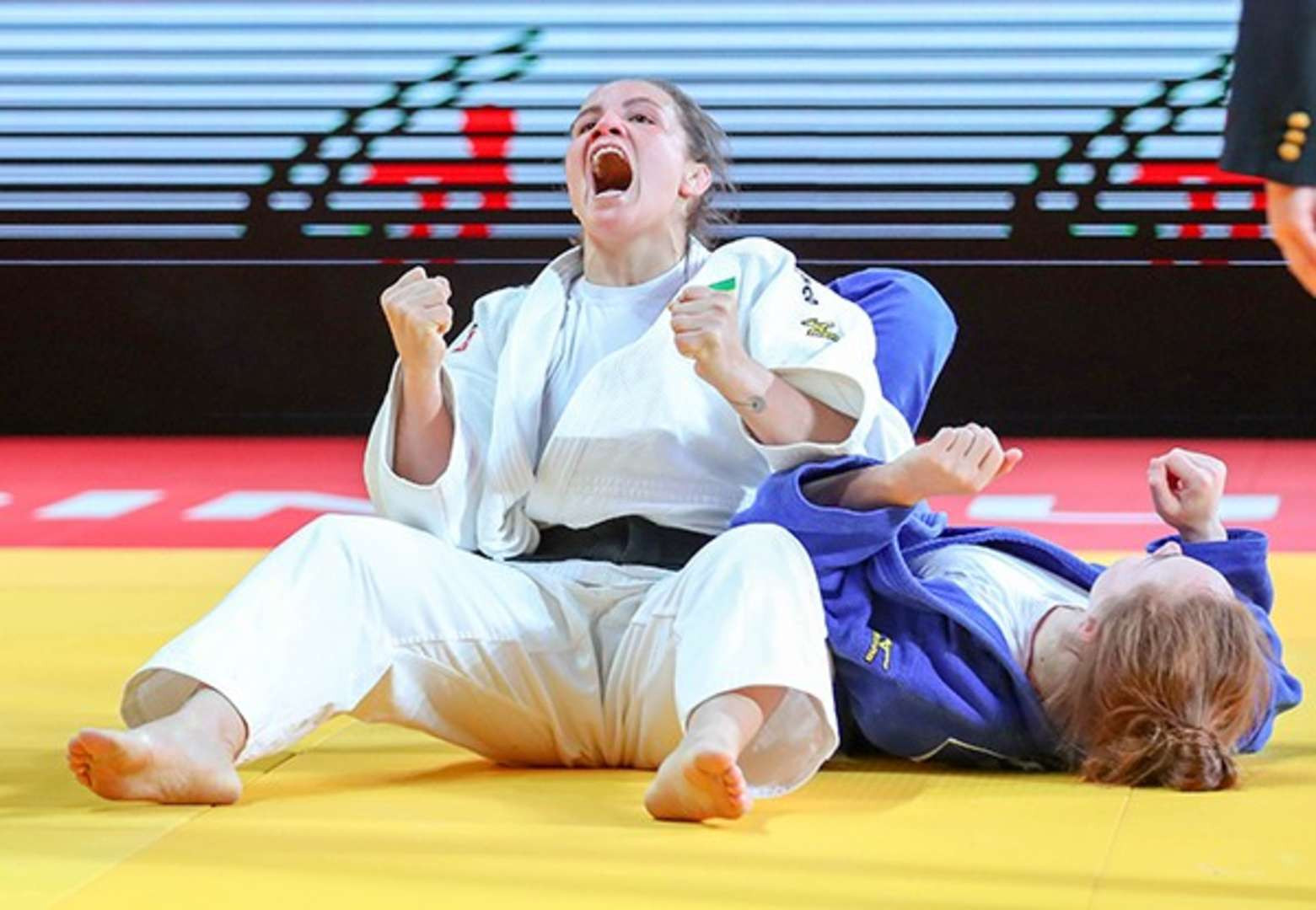 Brazil’s Maria Portela beat Russia's Taisia Kireeva in the final of the under-70kg event ©IJF 