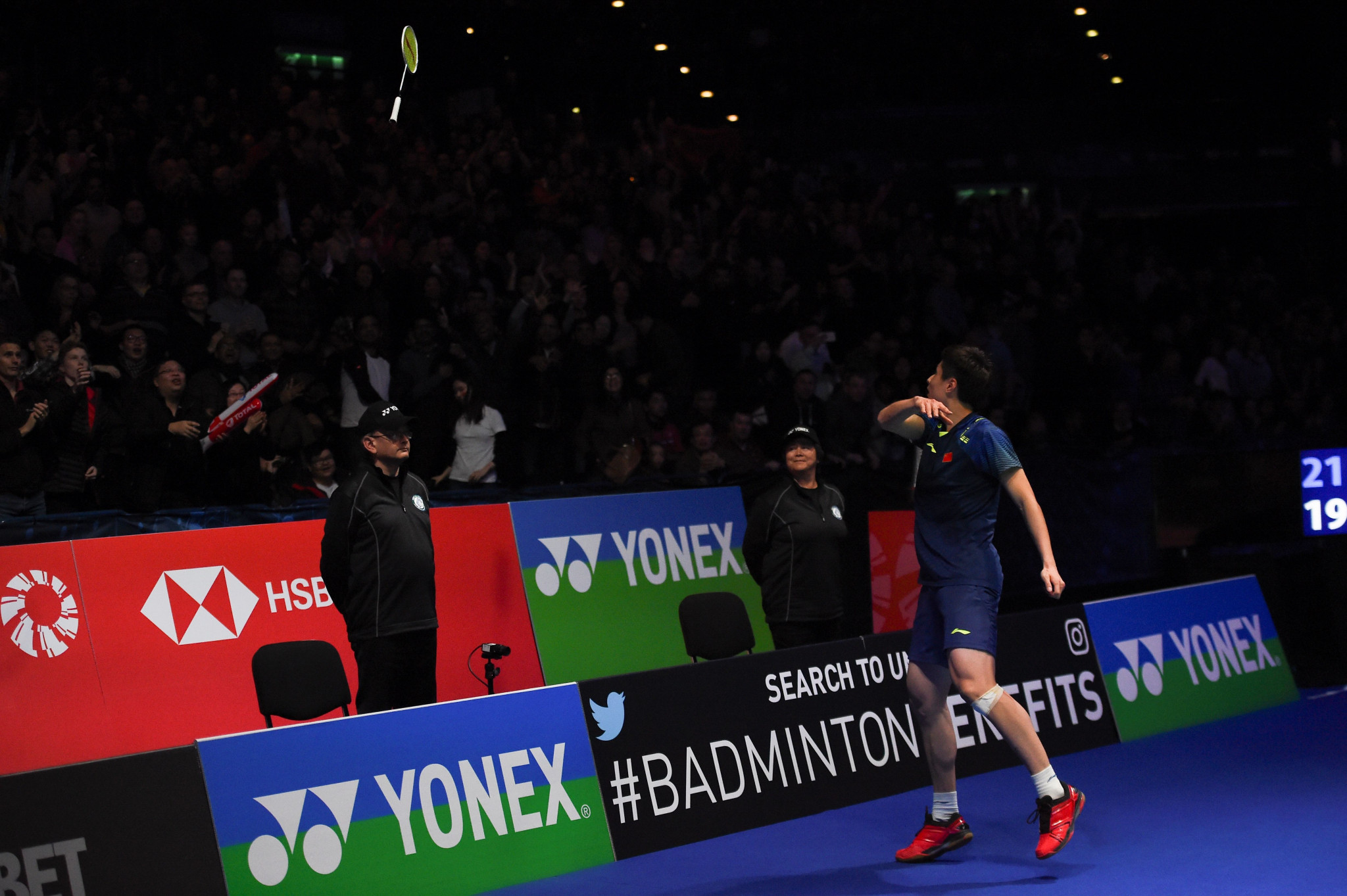 Shi clinches men's singles crown at All England Open as Tai retains women's title