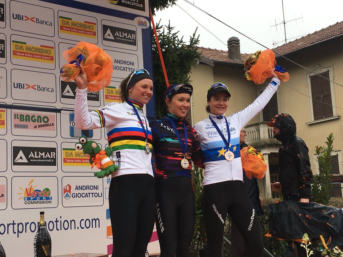 Katarzyna Niewiadoma triumphed at the Trofeo Alfredo Binda ©Twitter/UCIWWT