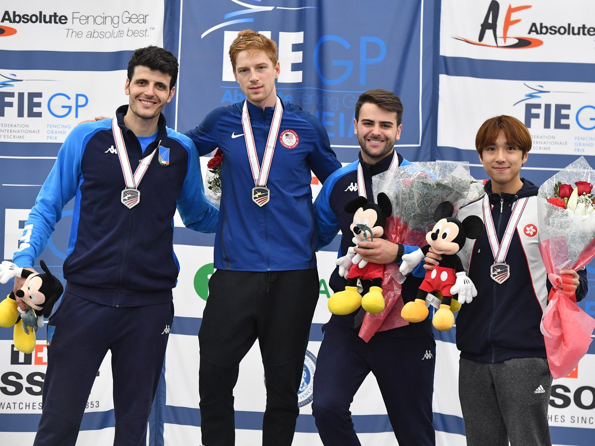 Race Imboden secured gold for the host nation in Anaheim ©FIE