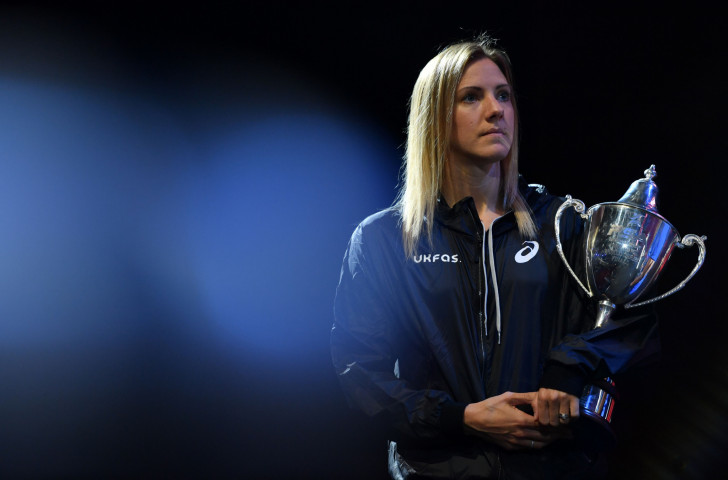 Laura Massaro of England, pictured after winning the finals of the PSA Dubai World Series Finals 2017, is top seed in the women's singles at next month's Commonwealth Games in the Gold Coast ©Getty Images