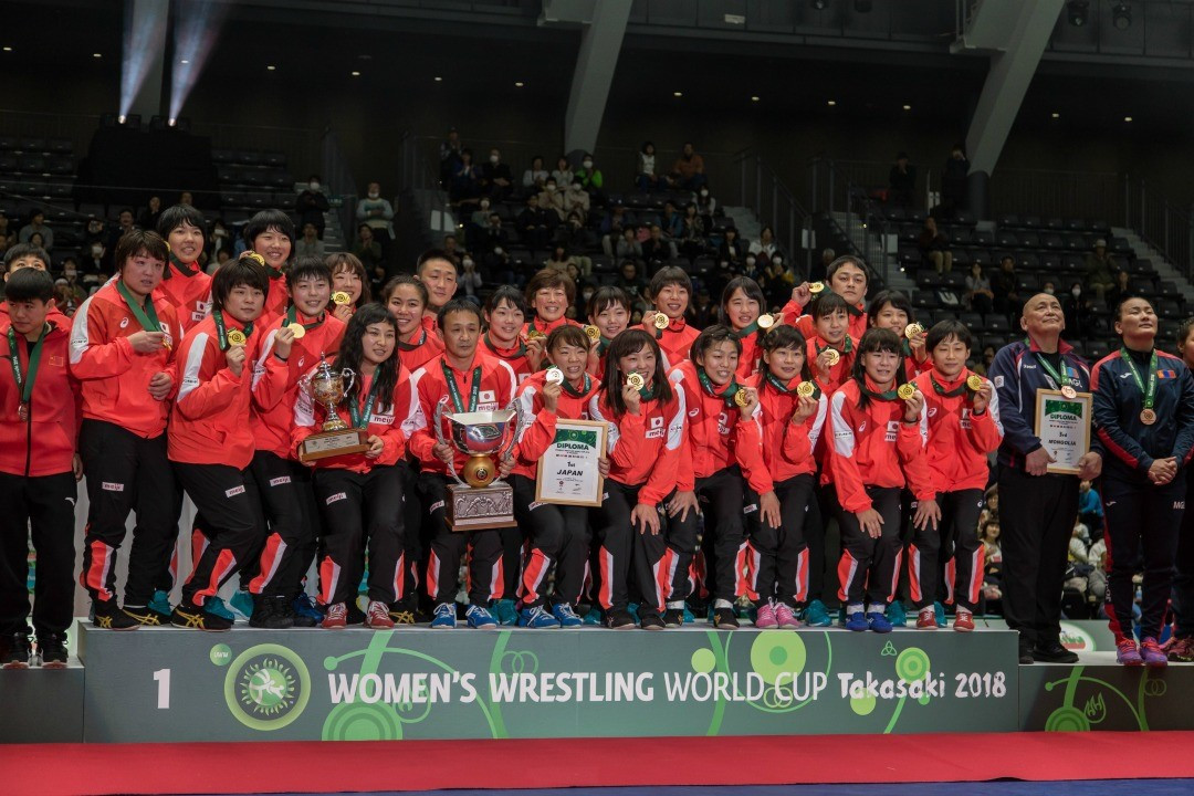 Japan won the United World Wrestling Women's World Cup for the fourth time in a row ©UWW