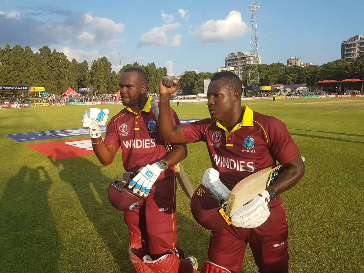 West Indies defeat Zimbabwe to replace them at top of Cricket World Cup qualifier