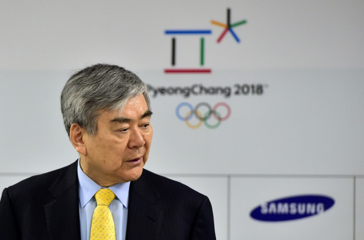 Pyeongchang 2018 President Cho Yang-ho presented their Olympic Truce Programme at the IOTF Executive Board meeting in Lausanne ©Getty Images