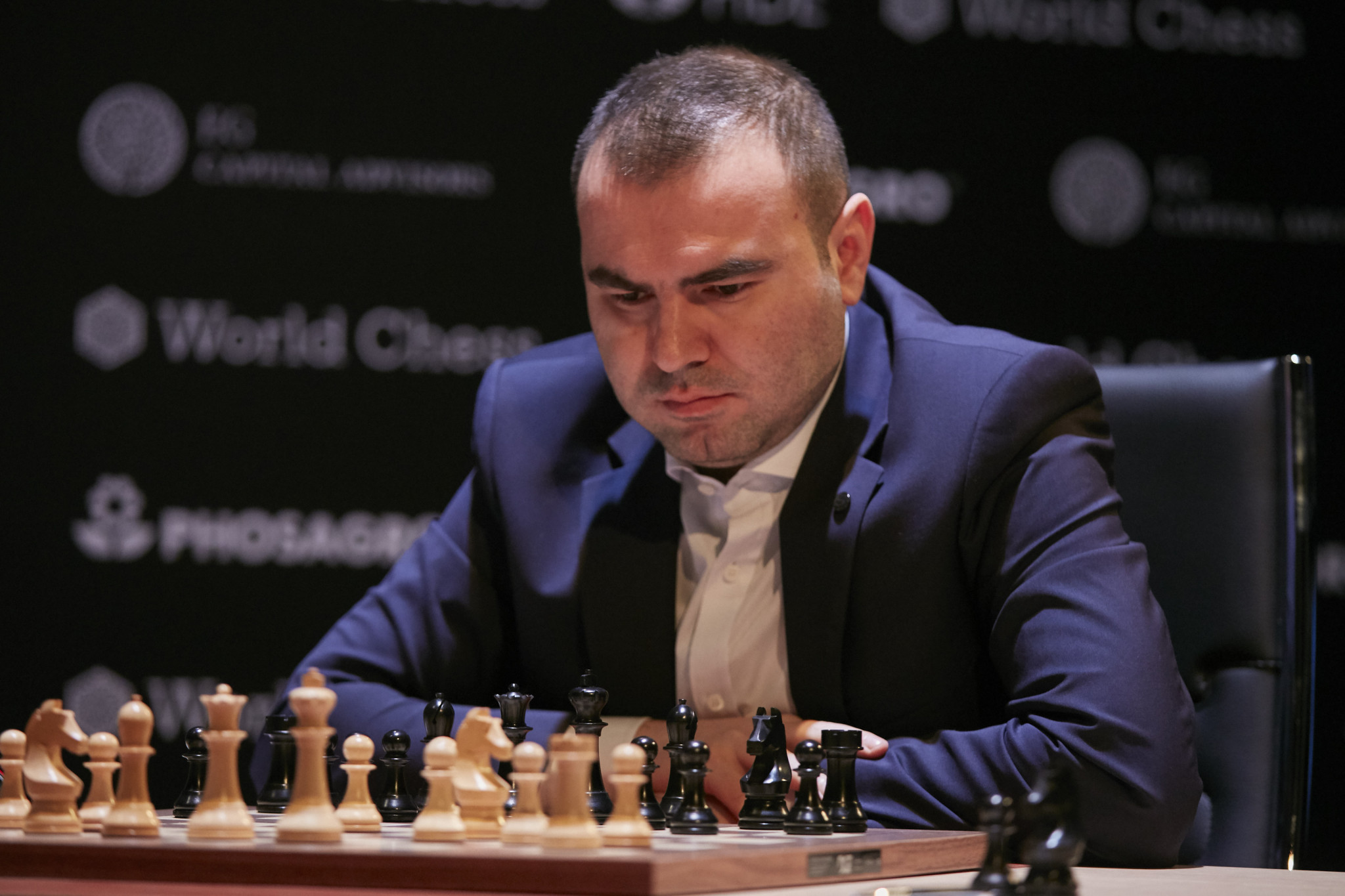 Shakhriyar Mamedyarov drew for the second straight match ©Getty Images