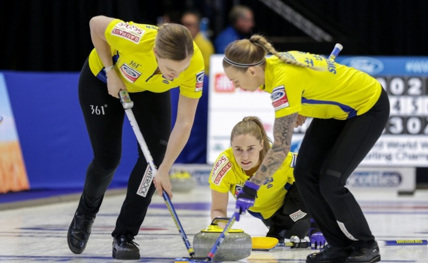 Olympic gold medallists Sweden retained top spot as they recorded their seventh consecutive win ©WCF