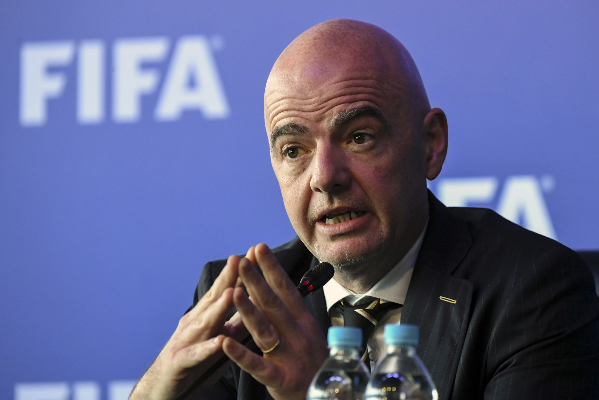 FIFA President Gianni Infantino is hoping to introduce a Nations League and revamped Club World Cup ©Getty Images