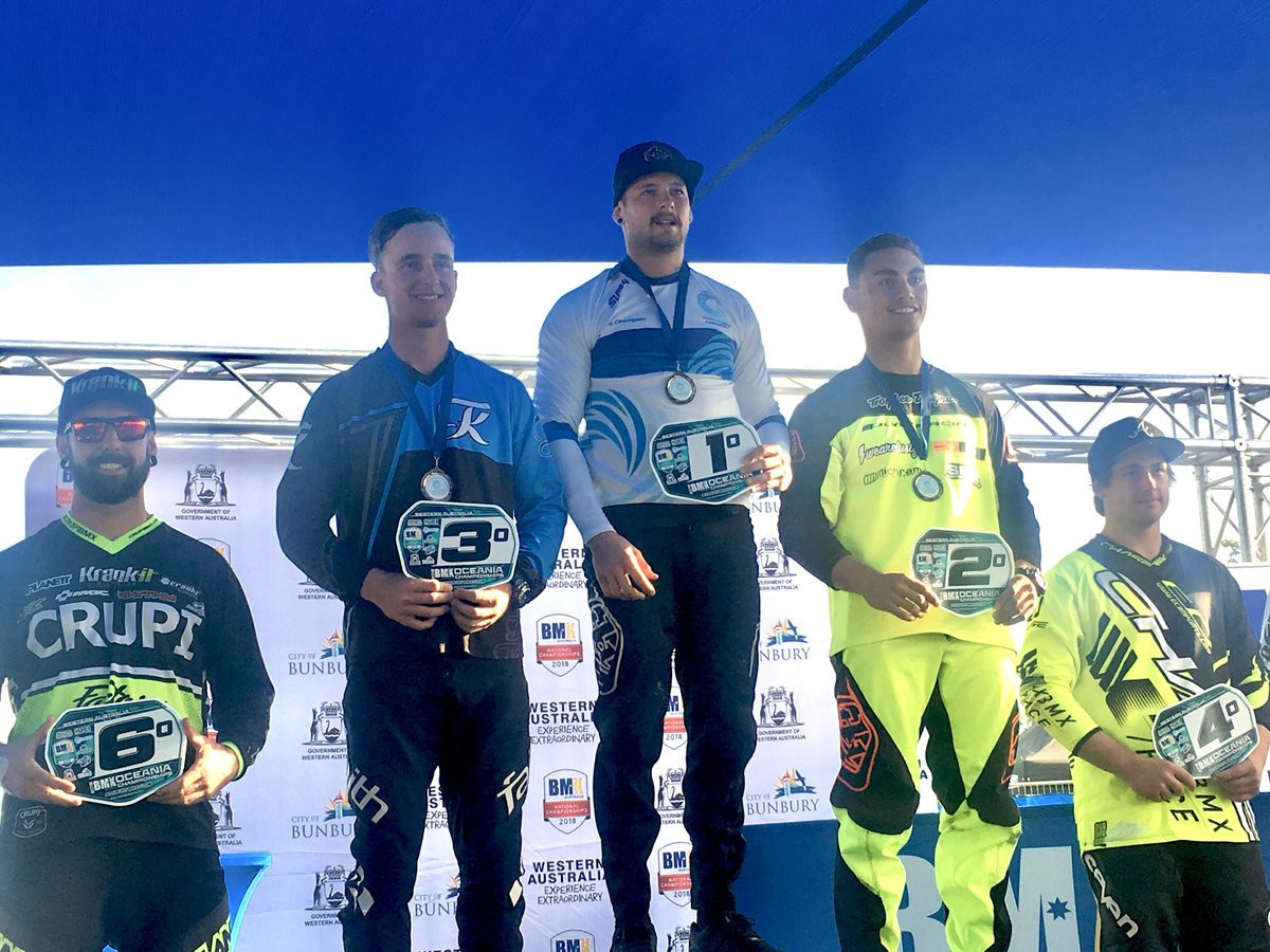 Corey Frieswyk triumphed in the men's elite competition ©Oceania Cycling