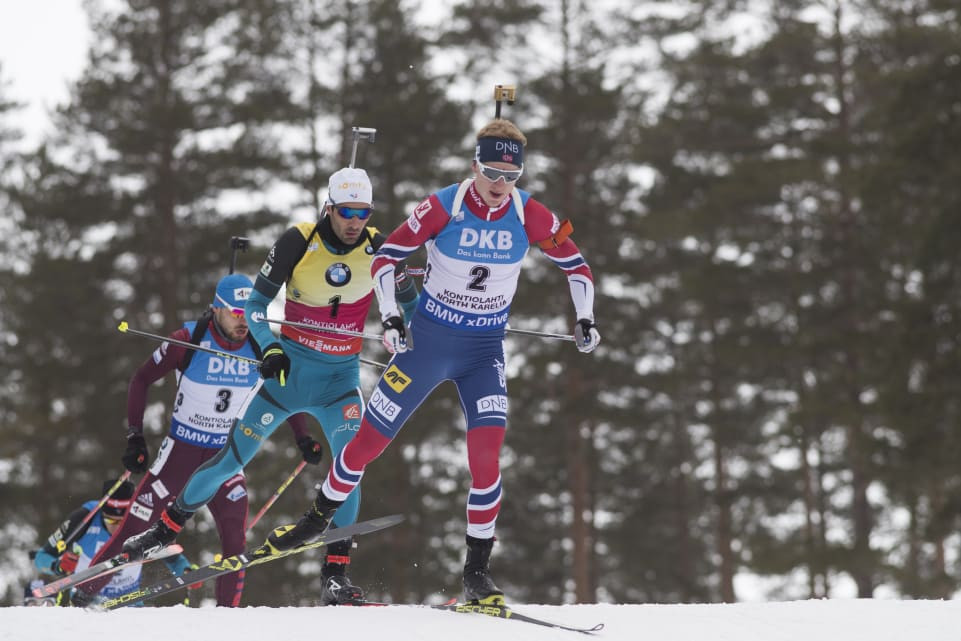 Johannes Thingnes Bø is aiming to snatch the overall men's title at the season-ending event in Tyumen ©IBU 