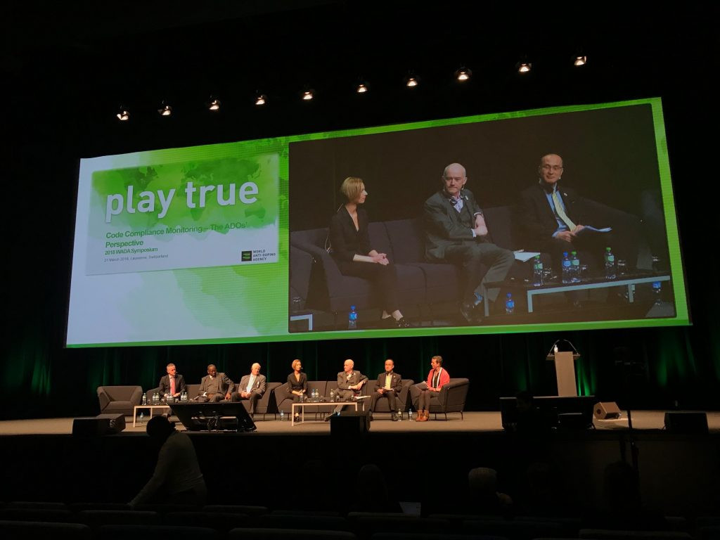 IWF legal counsel Eva Nyirfa was among the WADA Symposium speakers on the opening day ©IWF