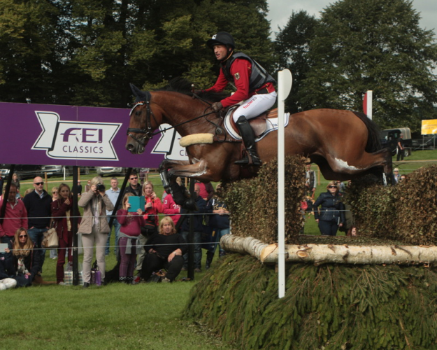 Germany's Michael Jung and La Biosthetique Sam lead after cross-country at the Burghley Horse Trials ©Trevor Meeks/FEI 