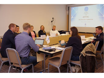 The European Olympic Committees' Athletes' Commission met for the first time after the election of its 12 new members in October ©EOC