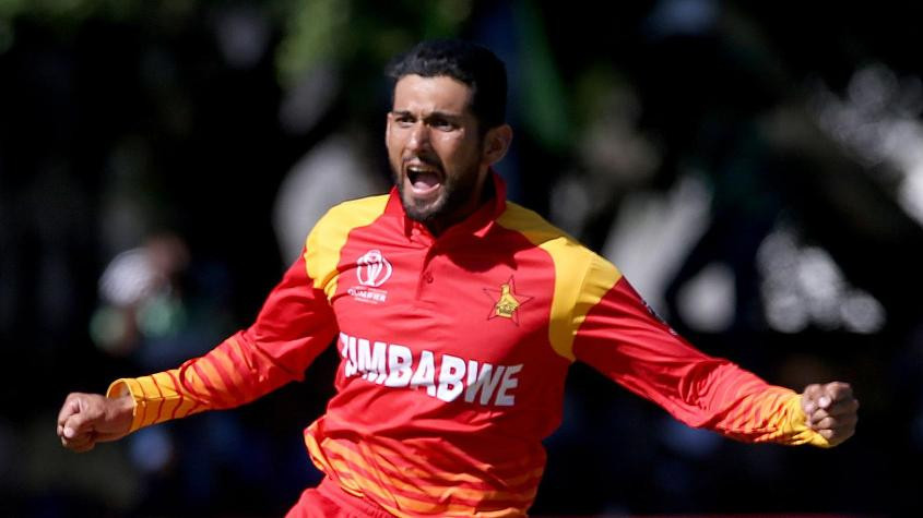 Sikander Raza took three for 41 for Zimbabwe, but it was not enough to prevent them suffering a demoralising final defeat that has almost certainly put paid to their chances of playing in next year's ICC Cricket World Cup ©ICC