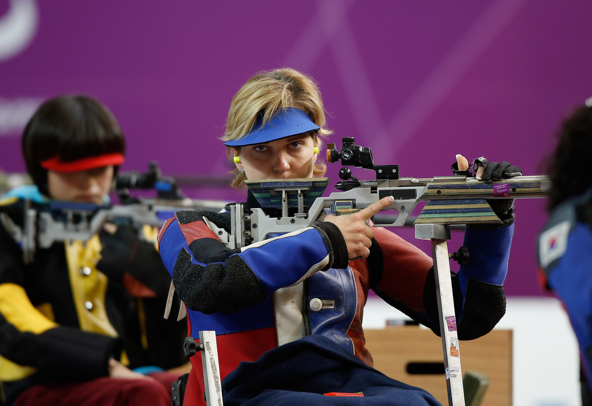 Veronika Vadovicova, pictured at the London 2012 Paralympics, missed out on victory today ©Getty Images