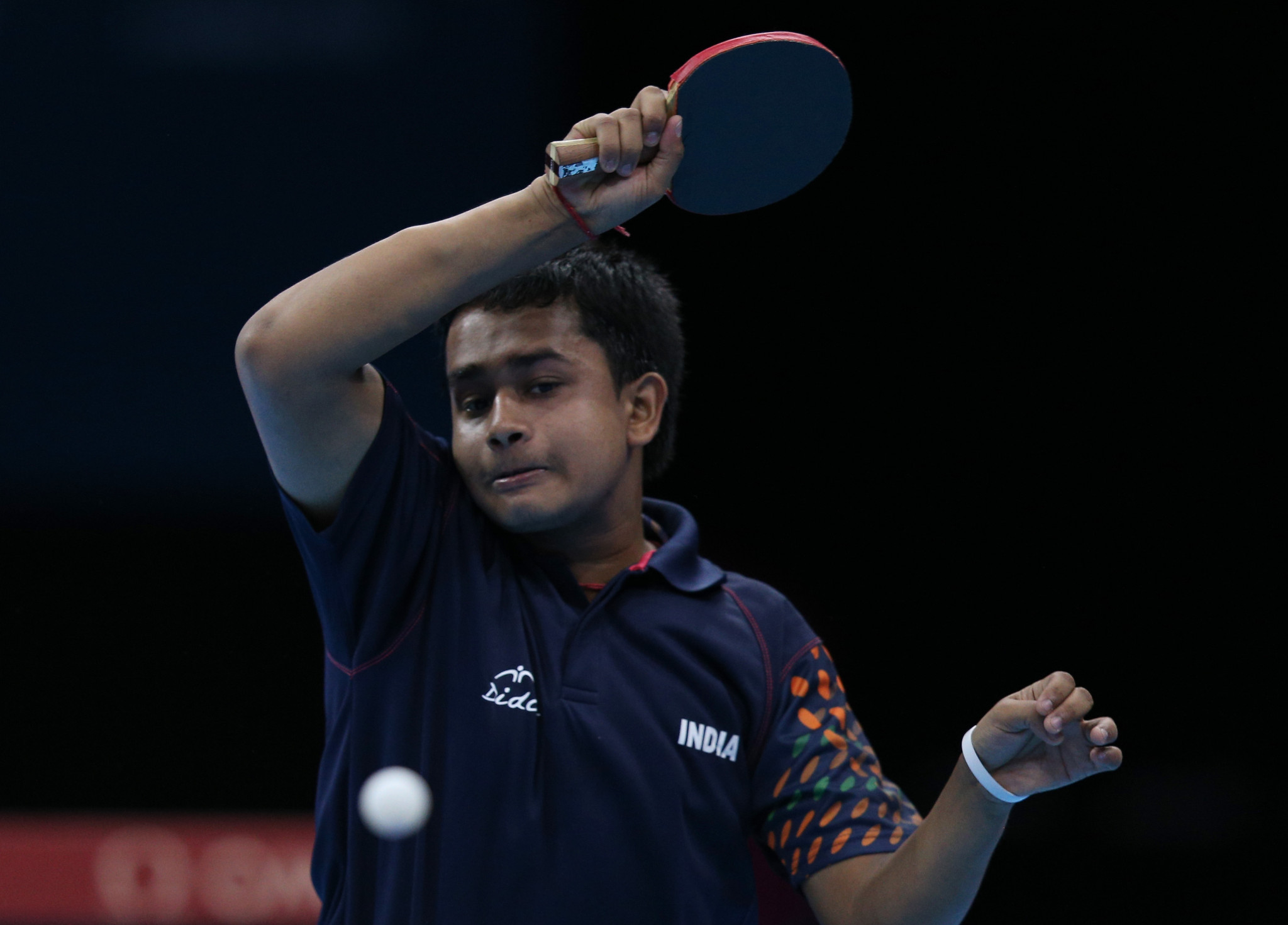 Soumyajit Ghosh playing at the London 2012 Olympic Games ©Getty Images