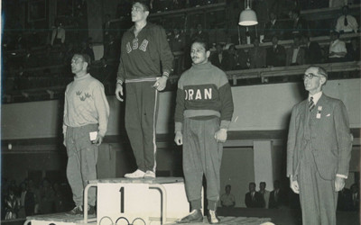 Bill Smith topped the podium at the Helsinki 1952 Olympic Games ©USA Wrestling