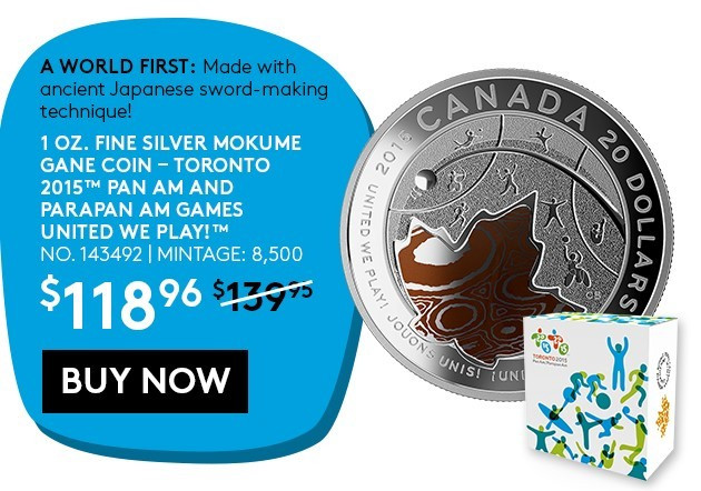 Toronto 2015 commemorative coins put on special offer price of 15 per cent off