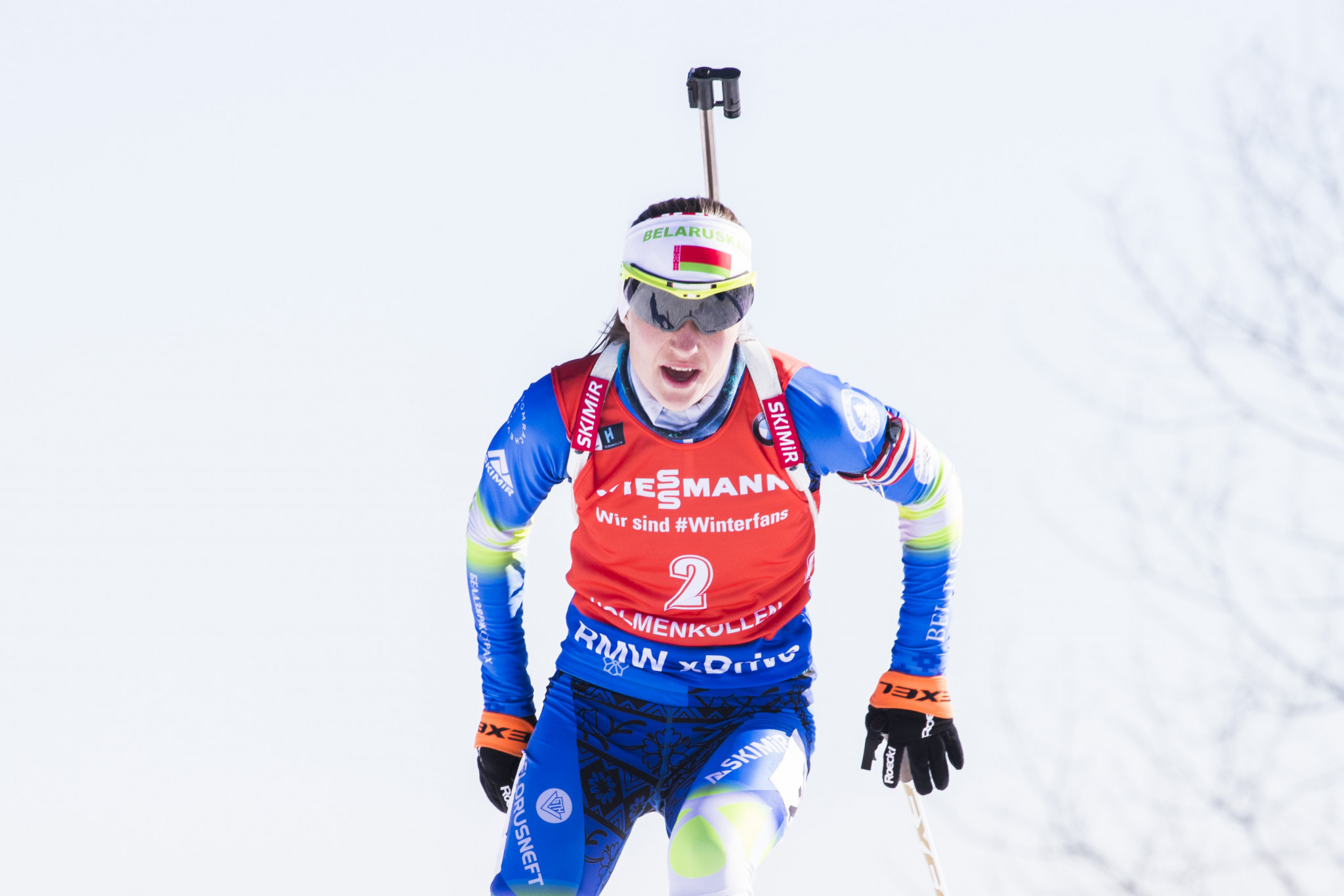 Darya Domracheva won the women's sprint title at the International Biathlon Union World Cup Final in Tyumen ©Getty Images