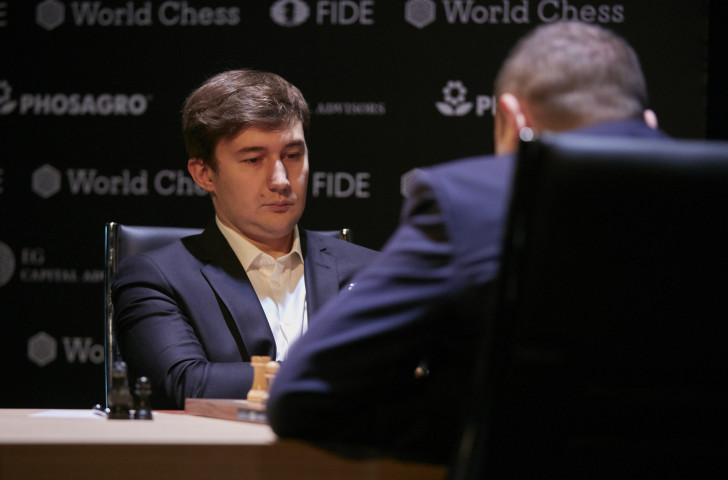 Russia's Sergey Karjakin, who lost the last world final in 2016 on tie-break games, made a slow start to the FIDE Candidates Trophy but has improved steadily and was the only winner today ©Getty Images