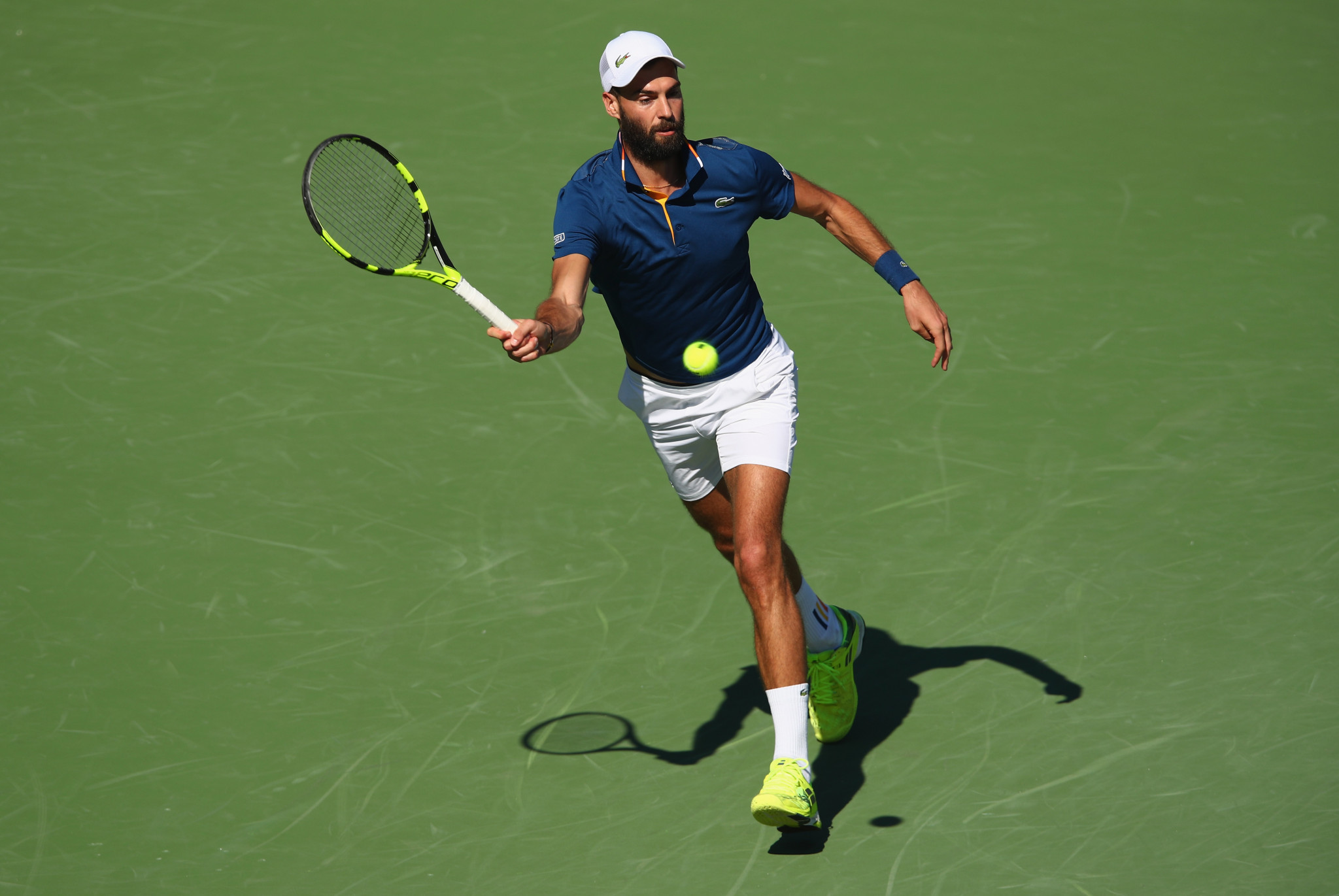Benoit Paire stunned Novak Djokovic to reach the third round of the Miami Open ©Getty Images