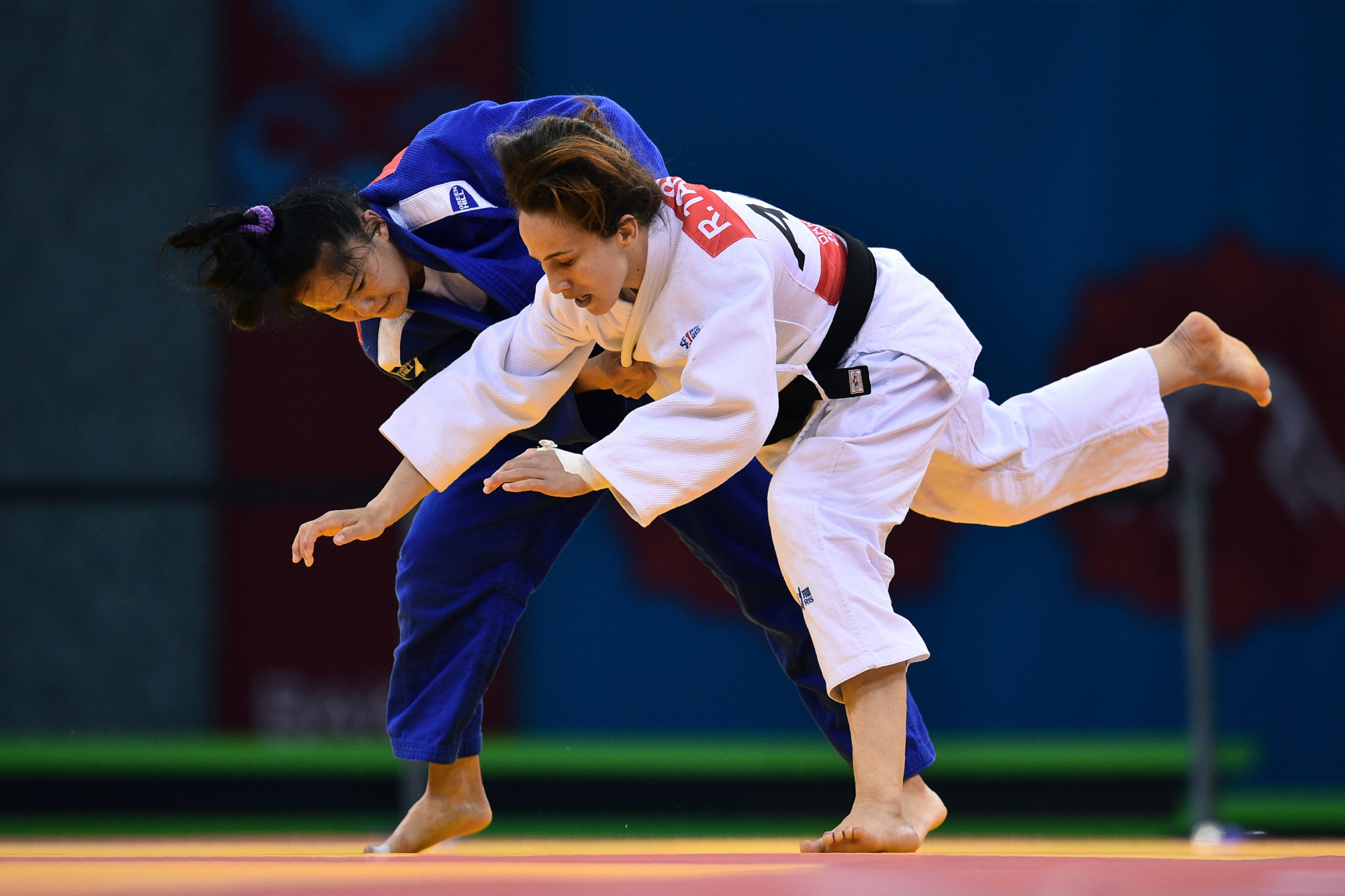 Judo action in Baku during the Islamic Solidarity Games ©Getty Images
