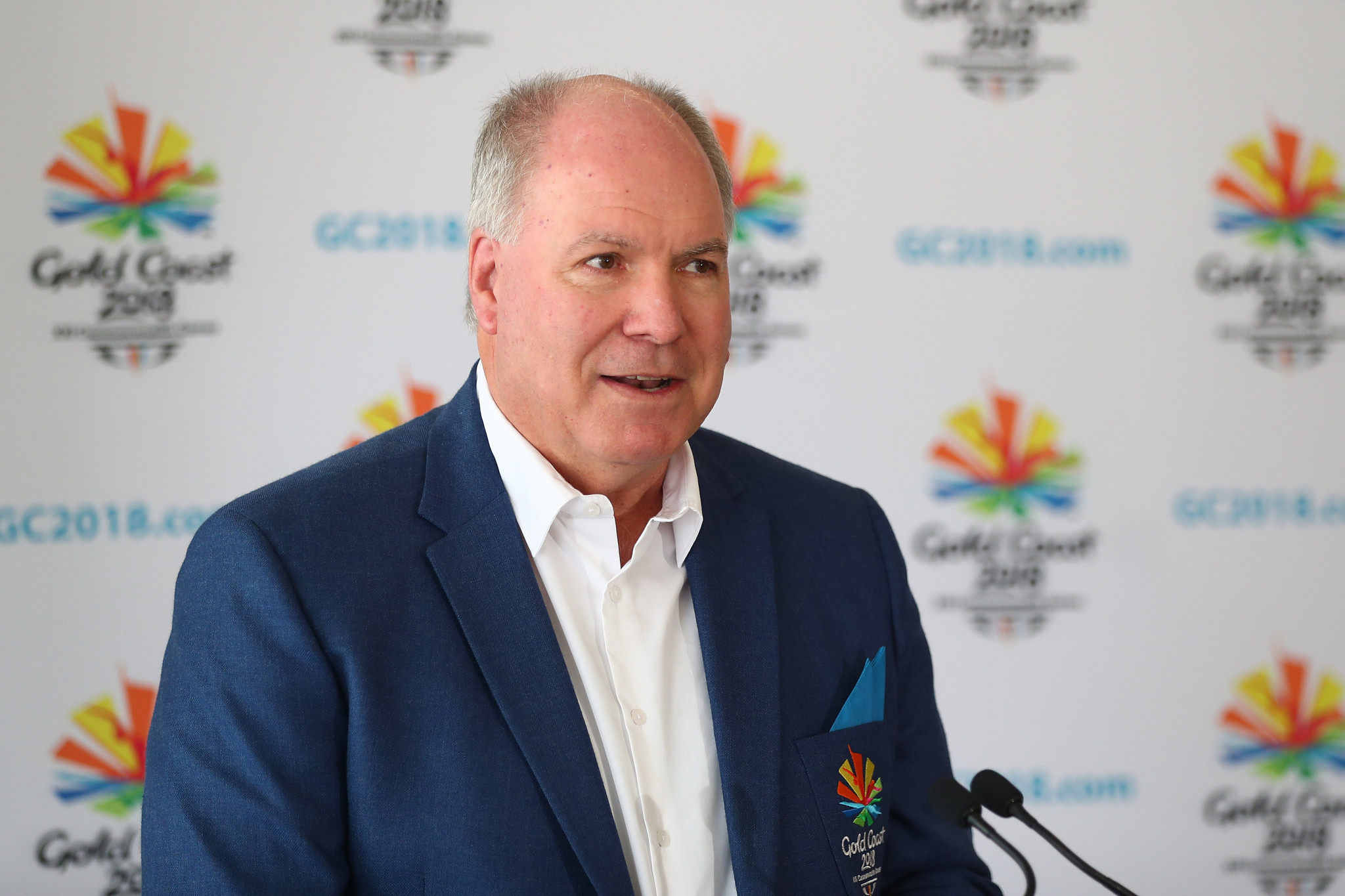Gold Coast 2018 chief executive Mark Peters spoke positively about their preparations with 11 days to go ©Getty Images